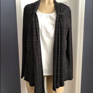 Croft & Barrow Black & Gray cardigan